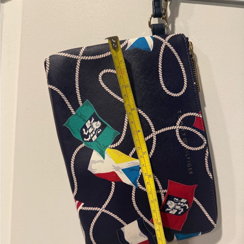 Tommy Hilfiger Navy Clutch with Colorful Accents